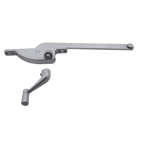 Prime-Line Prime-Line Zinc-Plated Gray Steel Left Single-Arm Casement Window Operator For Steel Framed Windows 1762-RA